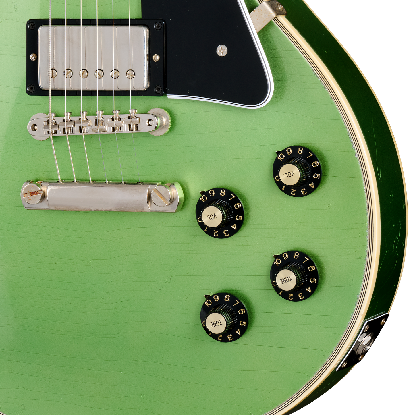 Gibson Custom 1968 Les Paul Custom Reissue, Light Aged, Jade Green Electric Guitar Gibson Custom