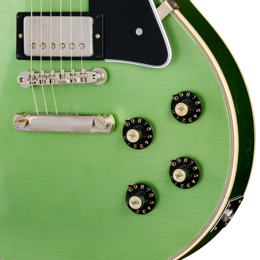 Gibson Custom 1968 Les Paul Custom Reissue, Light Aged, Jade Green Electric Guitar Gibson Custom