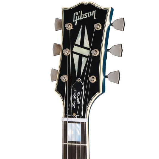 Gibson Custom 1968 Les Paul Custom Reissue, Light Aged, Antique Pelham Blue Electric Guitar Gibson Custom