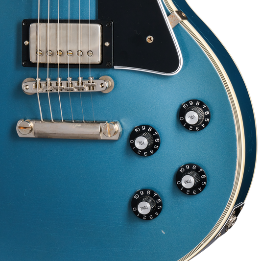 Gibson Custom 1968 Les Paul Custom Reissue, Light Aged, Antique Pelham Blue Electric Guitar Gibson Custom