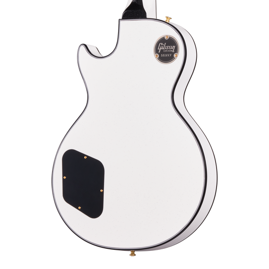 Gibson Custom 1968 Les Paul Custom Reissue, Gloss, White Sparkle Electric Guitar Gibson Custom