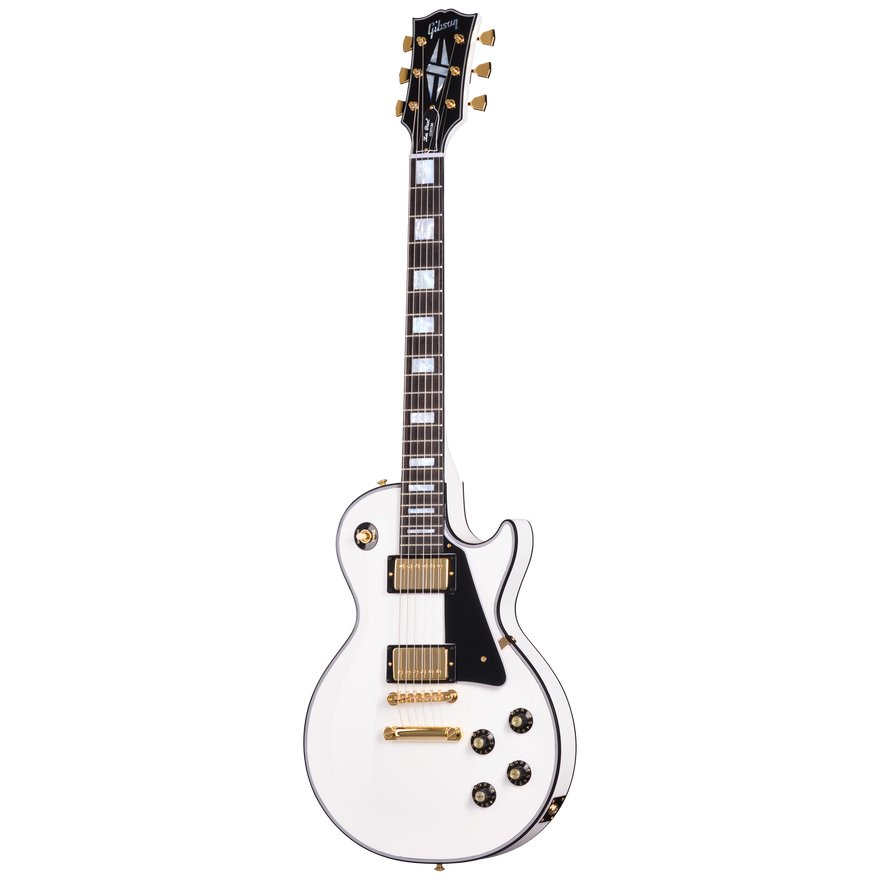 Gibson Custom 1968 Les Paul Custom Reissue, Gloss, White Sparkle Electric Guitar Gibson Custom