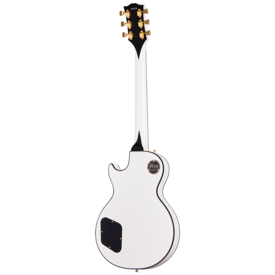 Gibson Custom 1968 Les Paul Custom Reissue, Gloss, White Sparkle Electric Guitar Gibson Custom