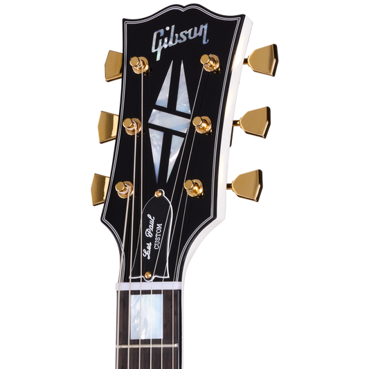 Gibson Custom 1968 Les Paul Custom Reissue, Gloss, White Sparkle Electric Guitar Gibson Custom