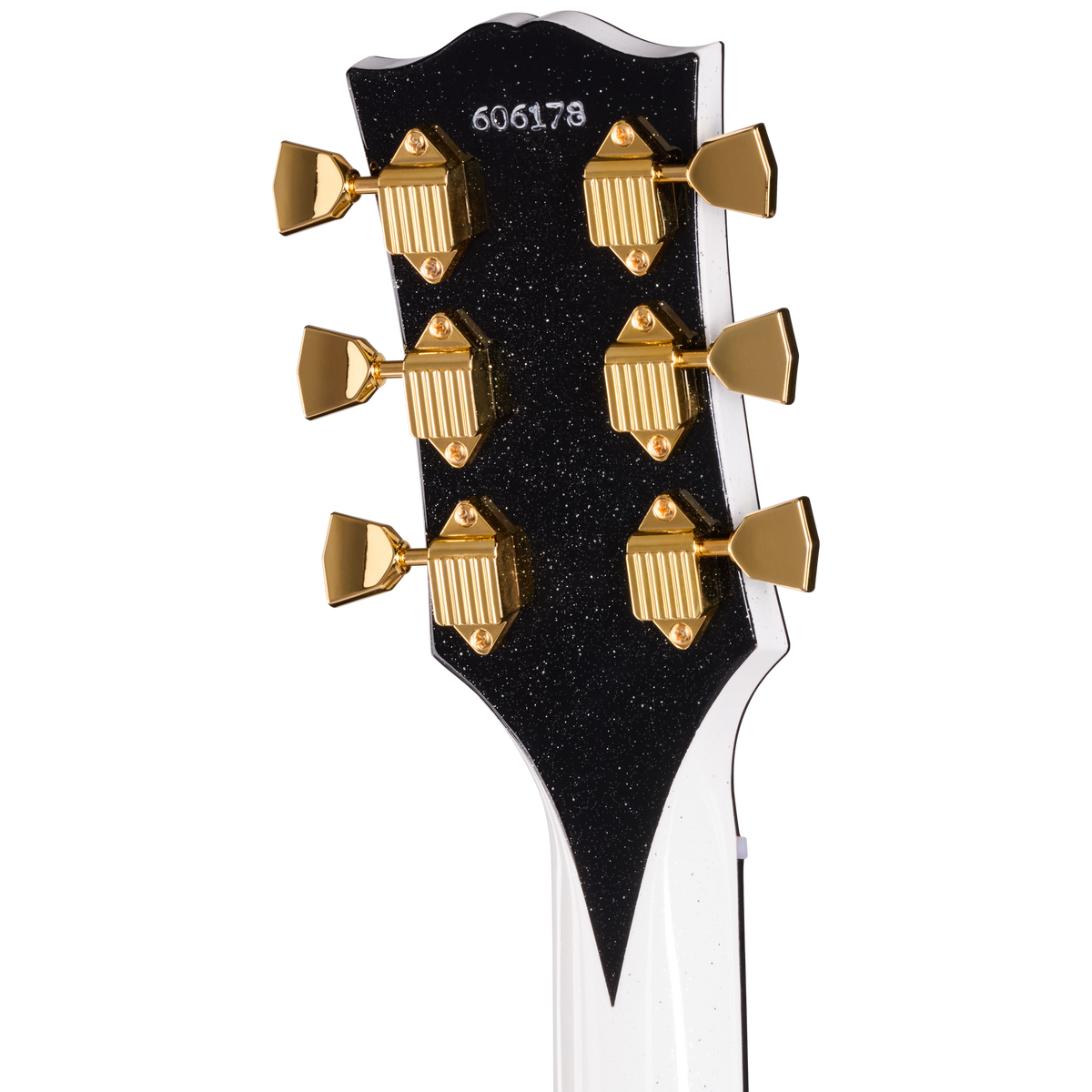 Gibson Custom 1968 Les Paul Custom Reissue, Gloss, White Sparkle Electric Guitar Gibson Custom