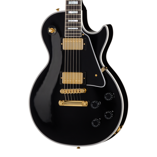 Gibson Custom Les Paul Custom Long Scale, Ebony Electric Guitar Gibson Custom