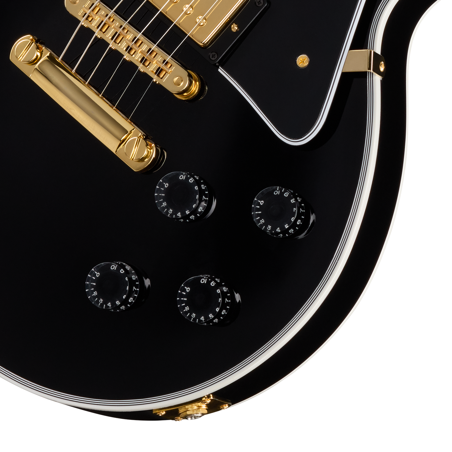 Gibson Custom Les Paul Custom Long Scale, Ebony Electric Guitar Gibson Custom