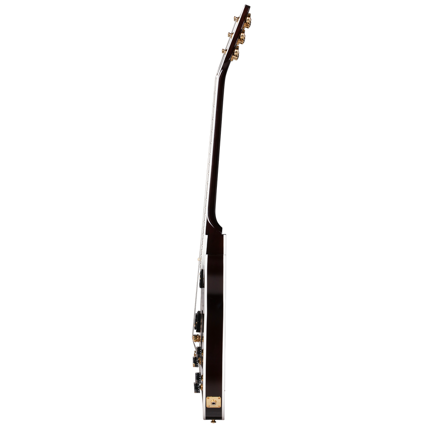 Gibson Custom Les Paul Custom 5A Quilt with F-Holes, Cobra Burst Electric Guitar Gibson Custom