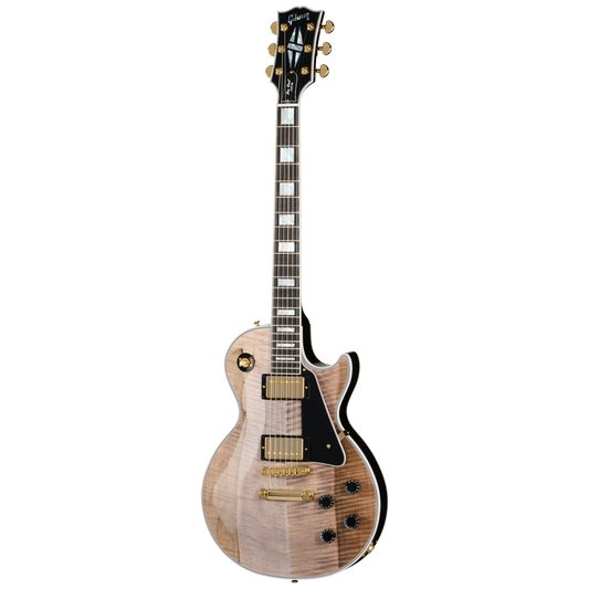 Gibson Custom Les Paul Custom with Figured Maple Heartwood Top, Gloss, Light Charcoal Electric Guitar Gibson Custom