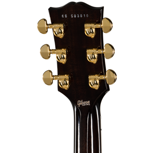 Gibson Custom Les Paul Custom with Figured Maple Heartwood Top, Gloss, Light Charcoal Electric Guitar Gibson Custom