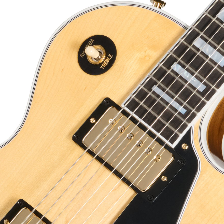 Gibson Les Paul Custom 70s, Natural, Exclusive Electric Guitar Gibson