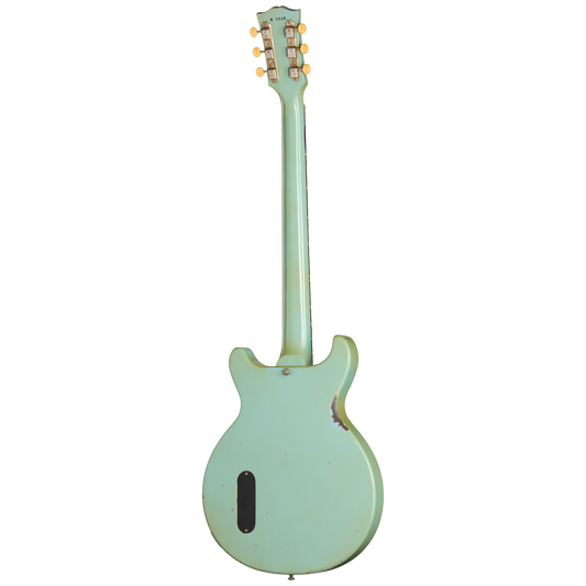 Gibson Custom 1958 Les Paul Junior Reissue, Heavy Aged, Maui Blue Electric Guitar Gibson Custom