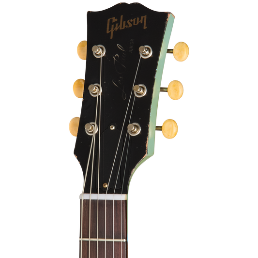 Gibson Custom 1958 Les Paul Junior Reissue, Heavy Aged, Maui Blue Electric Guitar Gibson Custom