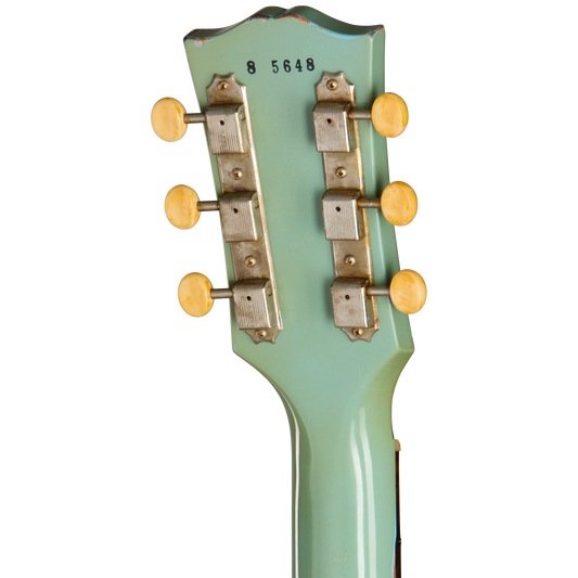 Gibson Custom 1958 Les Paul Junior Reissue, Heavy Aged, Maui Blue Electric Guitar Gibson Custom