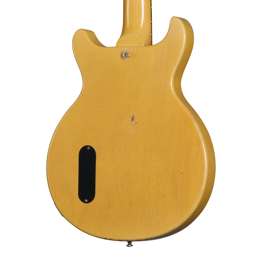 Gibson Custom 1958 Les Paul Junior Double Cut, Heavy Aged, TV Yellow Electric Guitar Gibson Custom