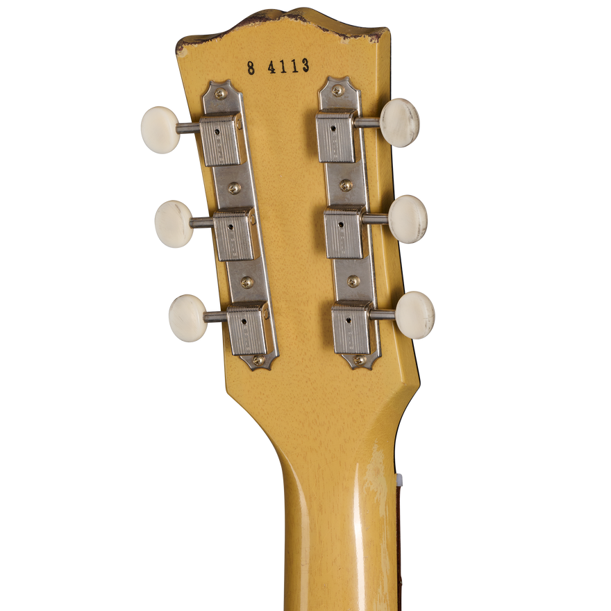 Gibson Custom 1958 Les Paul Junior Double Cut, Heavy Aged, TV Yellow Electric Guitar Gibson Custom