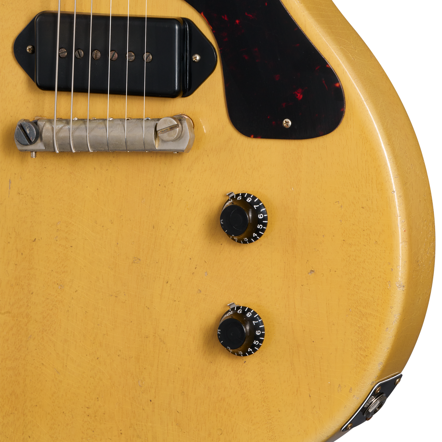 Gibson Custom 1958 Les Paul Junior Double Cut, Heavy Aged, TV Yellow Electric Guitar Gibson Custom