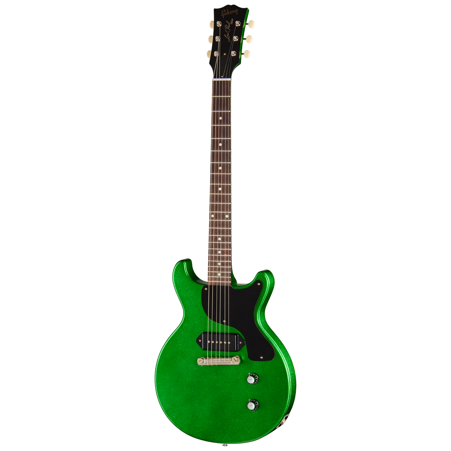 Gibson Custom 1960 Les Paul Junior Double Cut Reissue, VOS, Green Sparkle Electric Guitar Gibson Custom