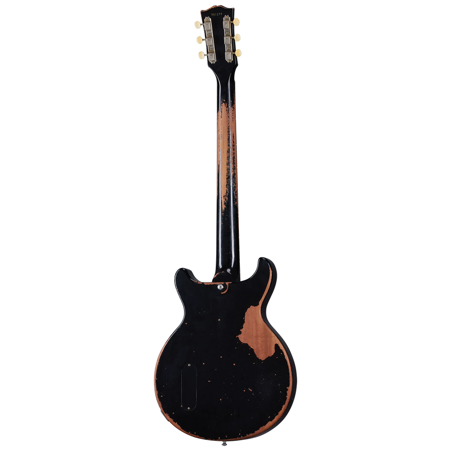 Gibson Custom 1960 Les Paul Junior Double Cut Reissue, Ultra Heavy Aged, Ebony Electric Guitar Gibson Custom