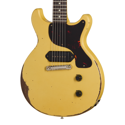 Gibson Custom 1960 Les Paul Junior Reissue, Ultra Heavy Aged, TV Yellow Electric Guitar Gibson Custom