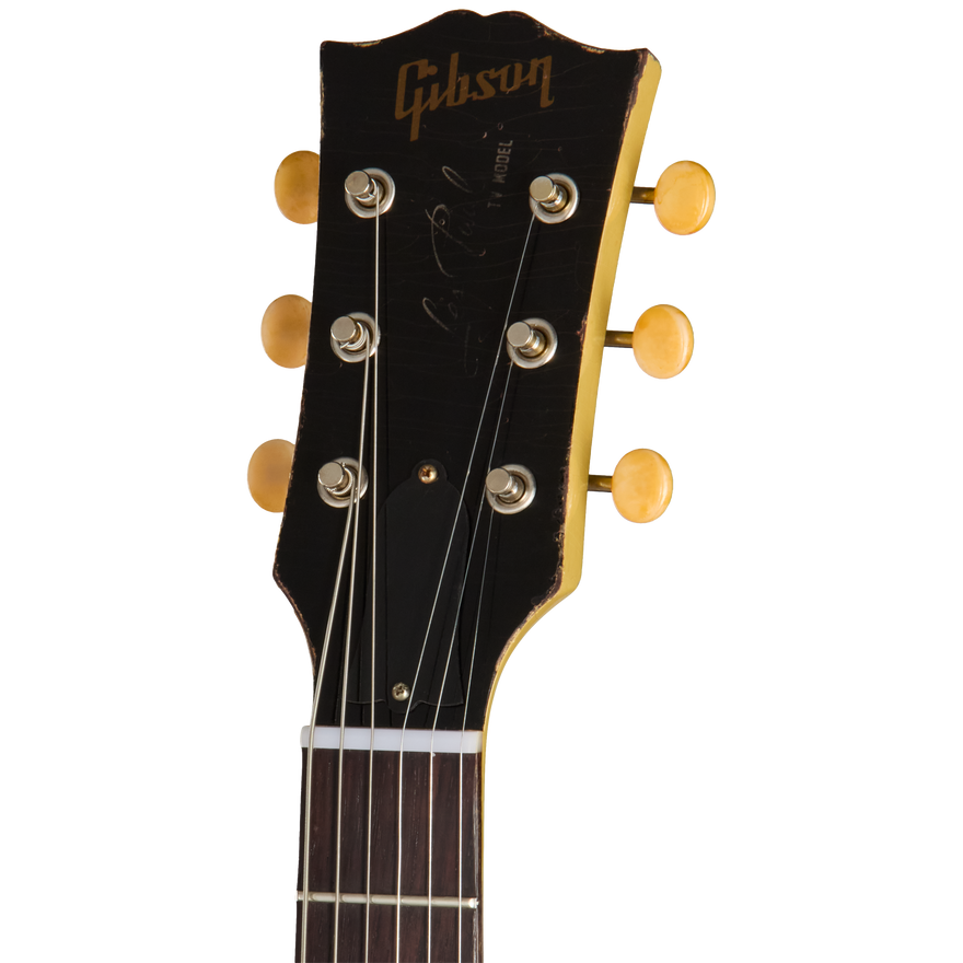 Gibson Custom 1960 Les Paul Junior Reissue, Ultra Heavy Aged, TV Yellow Electric Guitar Gibson Custom