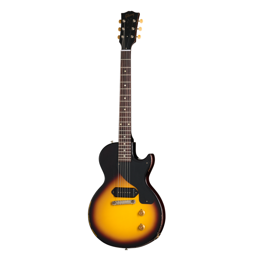 Gibson Custom 1957 Les Paul Junior Reissue, Heavy Aged, Vintage Sunburst Electric Guitar Gibson Custom