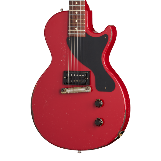 Gibson Custom 1957 Les Paul Junior Single Cut Reissue, Heavy Aged, Cardinal Red Electric Guitar Gibson Custom