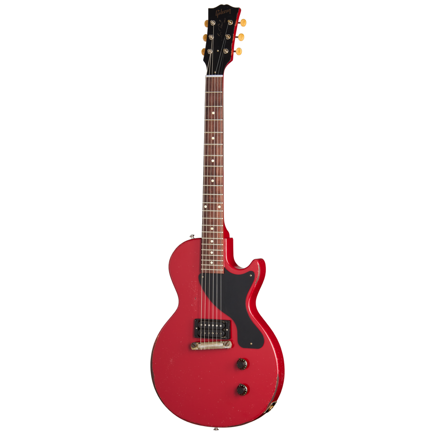 Gibson Custom 1957 Les Paul Junior Single Cut Reissue, Heavy Aged, Cardinal Red Electric Guitar Gibson Custom