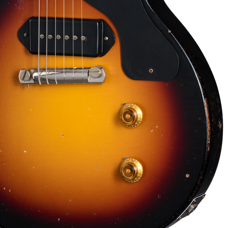 Gibson Custom 1957 Les Paul Junior Single Cut, Heavy Aged, Vintage Sunburst Electric Guitar Gibson Custom