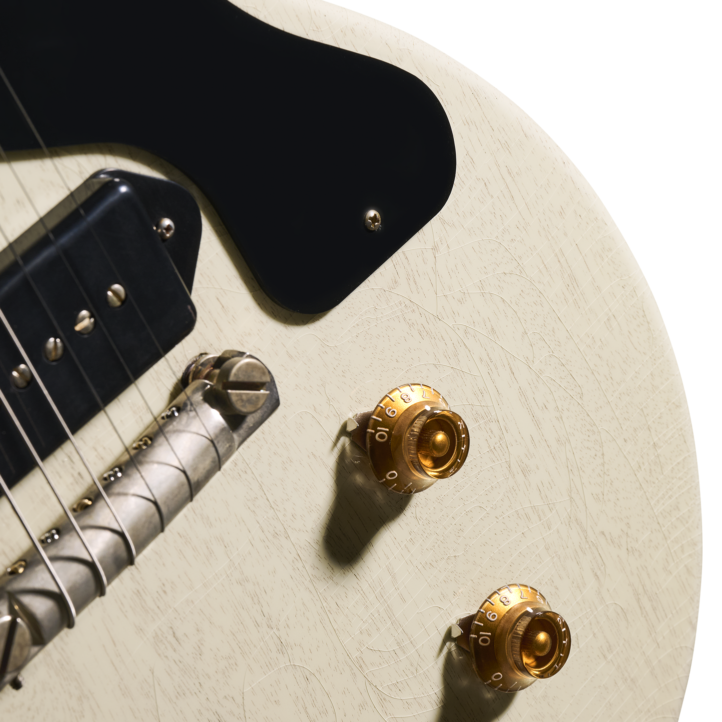 Gibson Custom 1957 Les Paul Junior Reissue, Ultra Light Aged, TV White Electric Guitar Gibson Custom