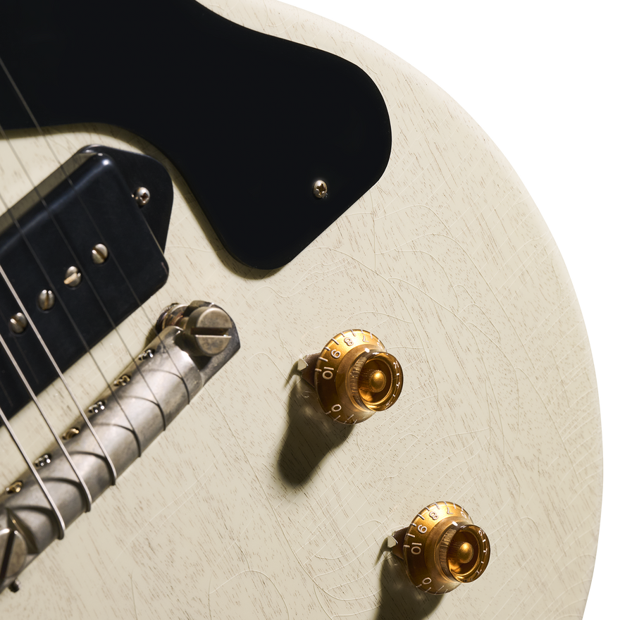 Gibson Custom 1957 Les Paul Junior Reissue, Ultra Light Aged, TV White Electric Guitar Gibson Custom