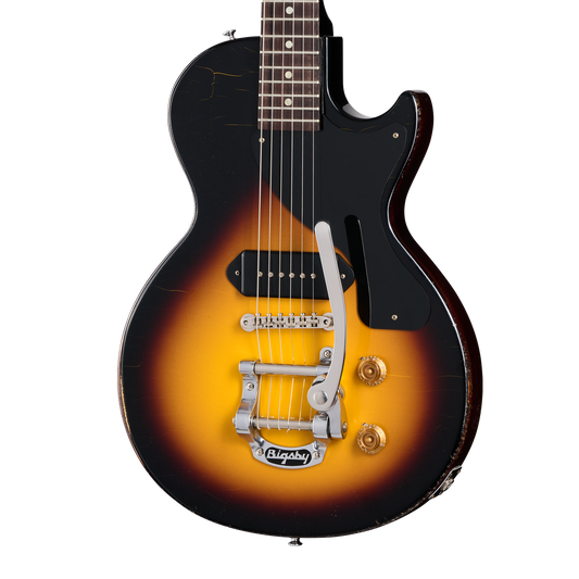 Gibson Custom 1957 Les Paul Junior Reissue with Bigsby, Light Aged, Vintage Sunburst Electric Guitar Gibson Custom