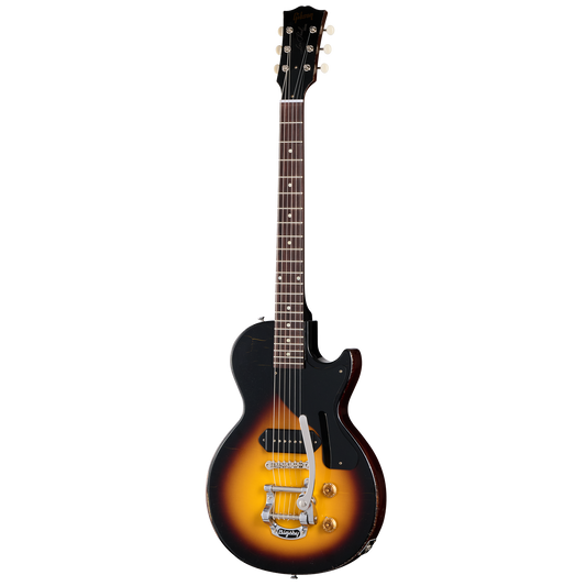 Gibson Custom 1957 Les Paul Junior Reissue with Bigsby, Light Aged, Vintage Sunburst Electric Guitar Gibson Custom