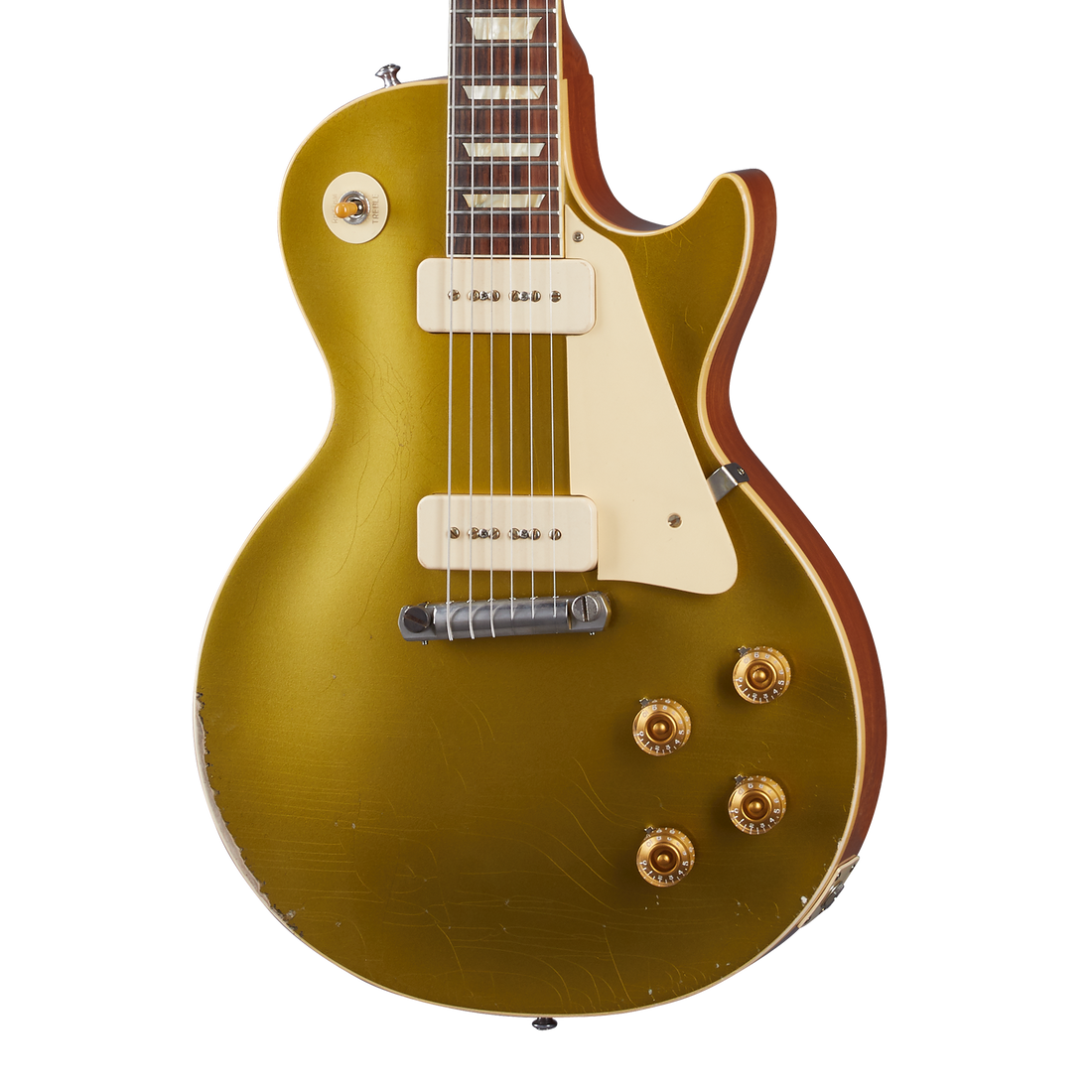 Gibson Custom 1954 Les Paul Goldtop Reissue, Heavy Aged, Double Gold Electric Guitar Gibson Custom