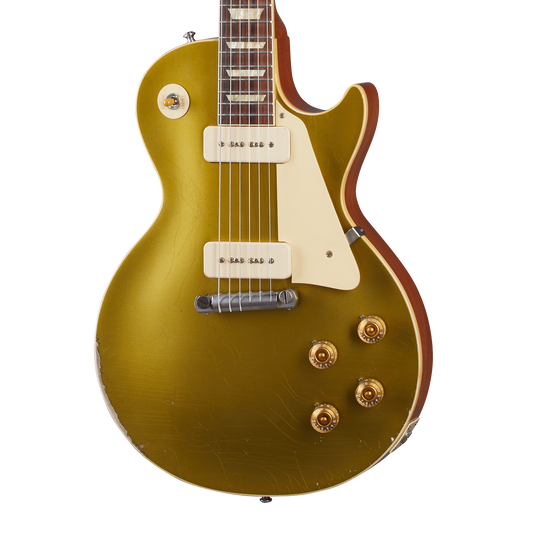 Gibson Custom 1954 Les Paul Goldtop Reissue, Heavy Aged, Double Gold Electric Guitar Gibson Custom