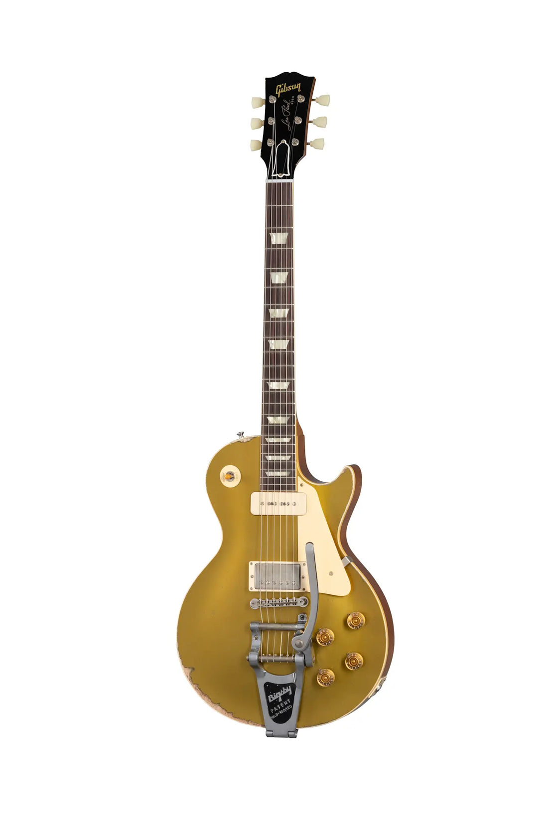 Gibson Custom Sergio Vallin 1955 Les Paul Goldtop, Gold Electric Guitar Gibson Custom
