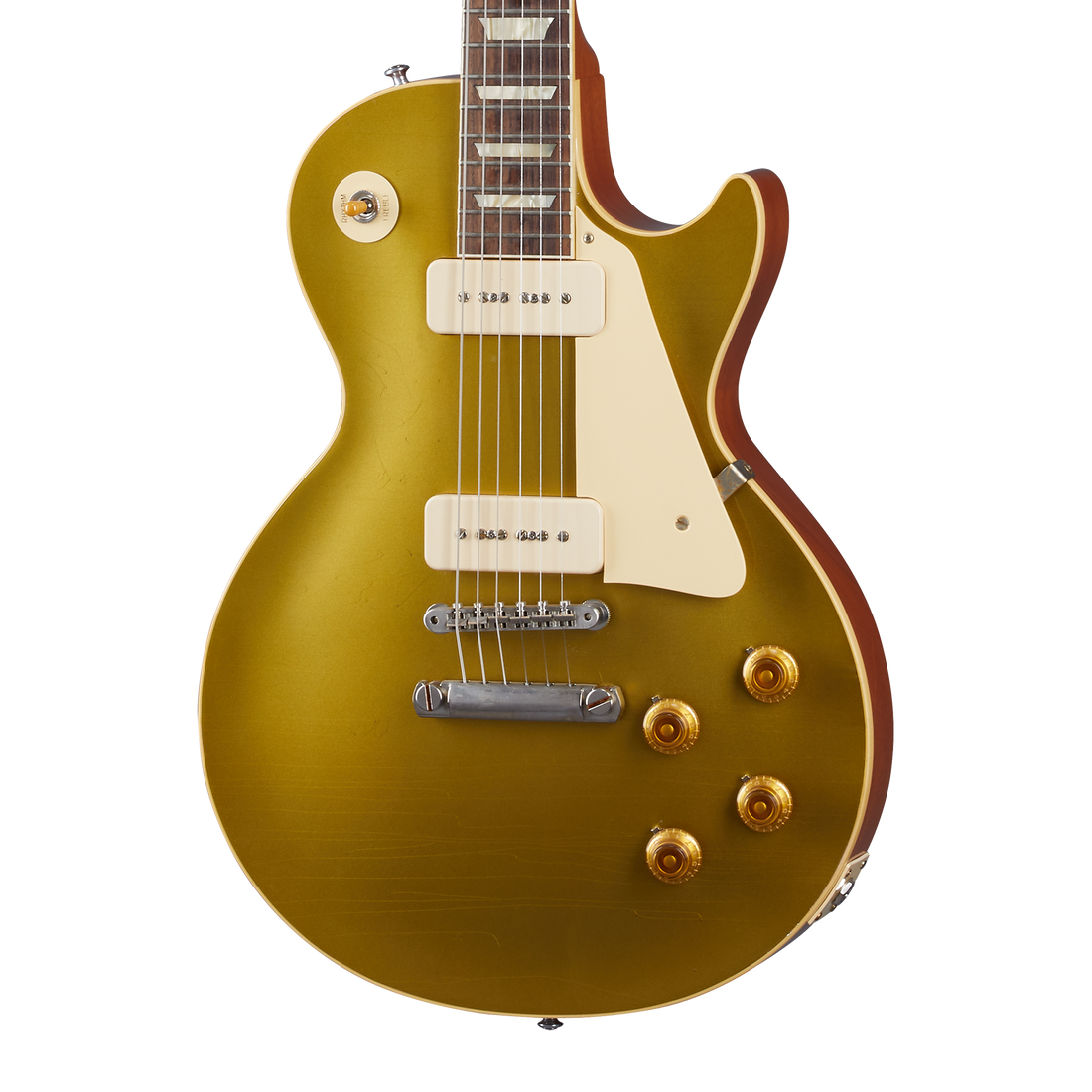 Gibson Custom Glimmering Gold and Sparkling P-90 Pickups Gibson Custom Glimmering Gold and Sparkling P-90 Pickups