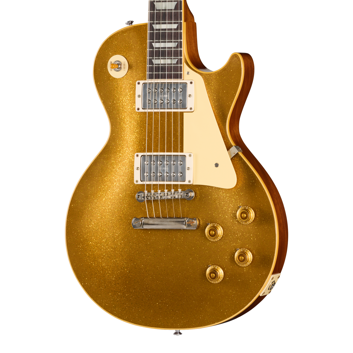 Gibson Custom LE 1957 Les Paul Reissue with TV Jones Powertron, VOS, Gold Sparkle Top Electric Guitar Gibson Custom