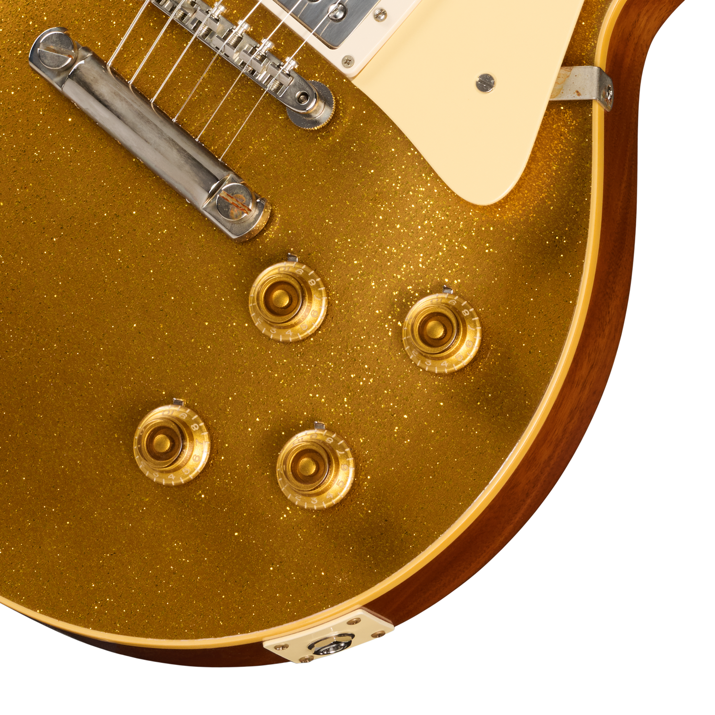 Gibson Custom LE 1957 Les Paul Reissue with TV Jones Powertron, VOS, Gold Sparkle Top Electric Guitar Gibson Custom