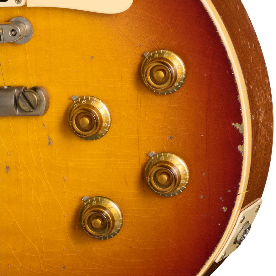 Gibson Custom LE 1957 Les Paul Reissue, Ultra Heavy Aged, Refin Burst Electric Guitar Gibson Custom