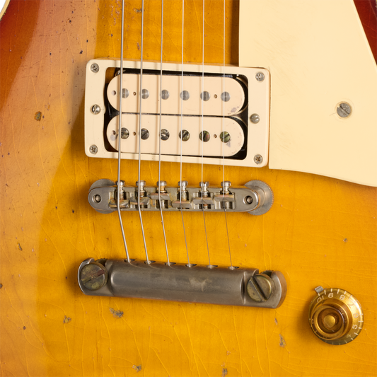 Gibson Custom LE 1957 Les Paul Reissue, Ultra Heavy Aged, Refin Burst Electric Guitar Gibson Custom