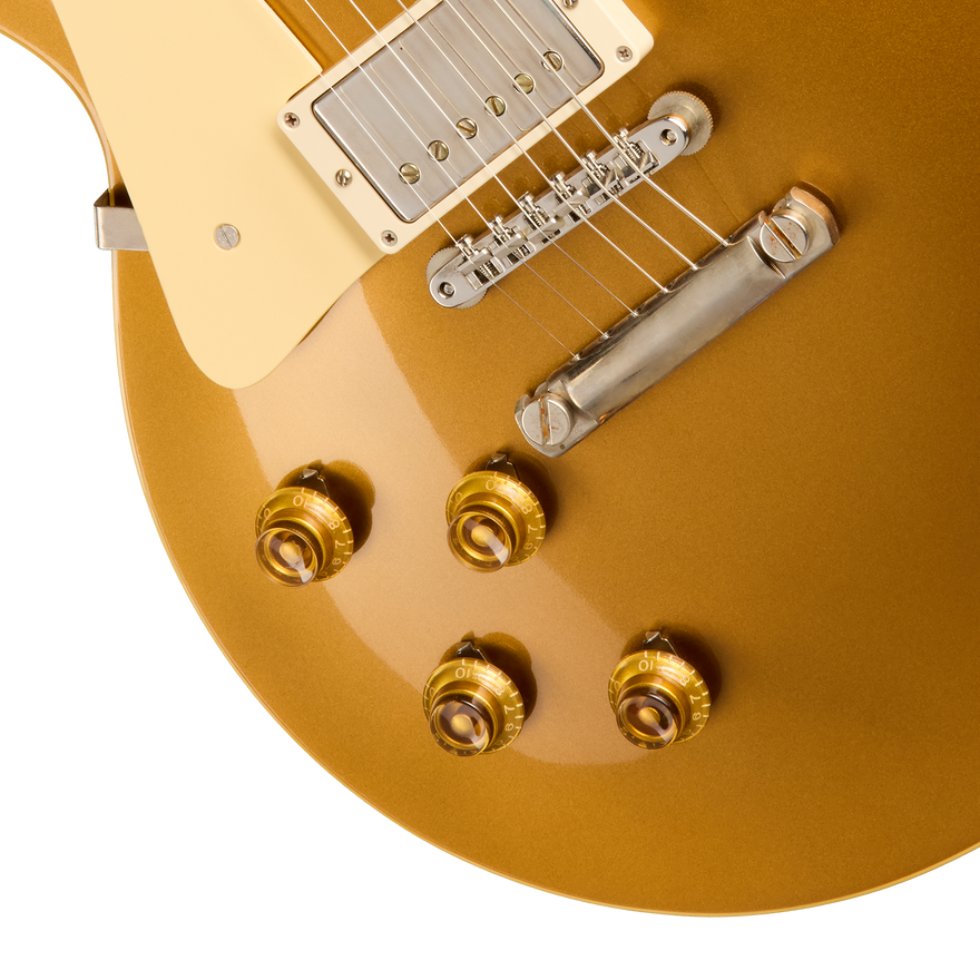 Gibson Custom 1957 Les Paul Goldtop Darkback Reissue, Left-Handed, VOS, Double Gold Electric Guitar Gibson Custom