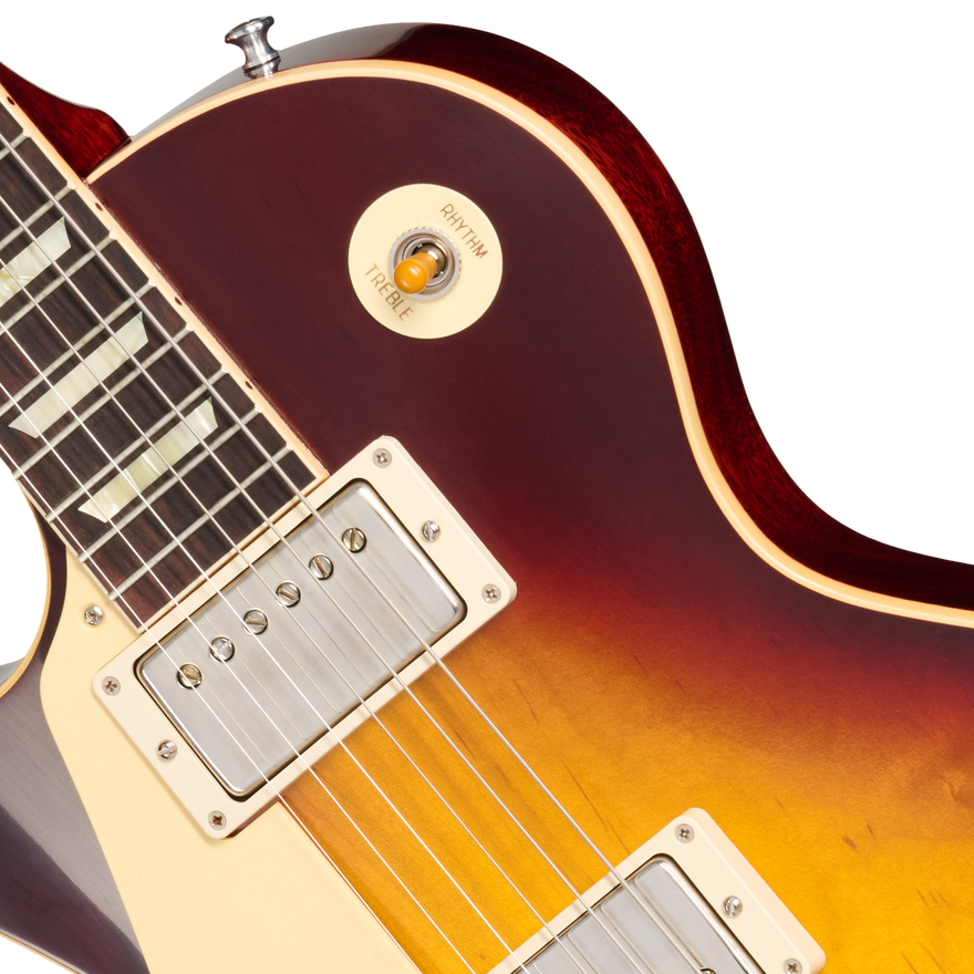 Gibson Custom 1958 Les Paul Standard Reissue, Left-Handed, VOS, Bourbon Burst Electric Guitar Gibson Custom