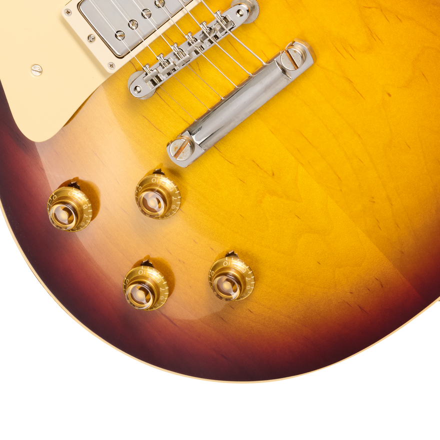 Gibson Custom 1958 Les Paul Standard Reissue, Left-Handed, VOS, Bourbon Burst Electric Guitar Gibson Custom