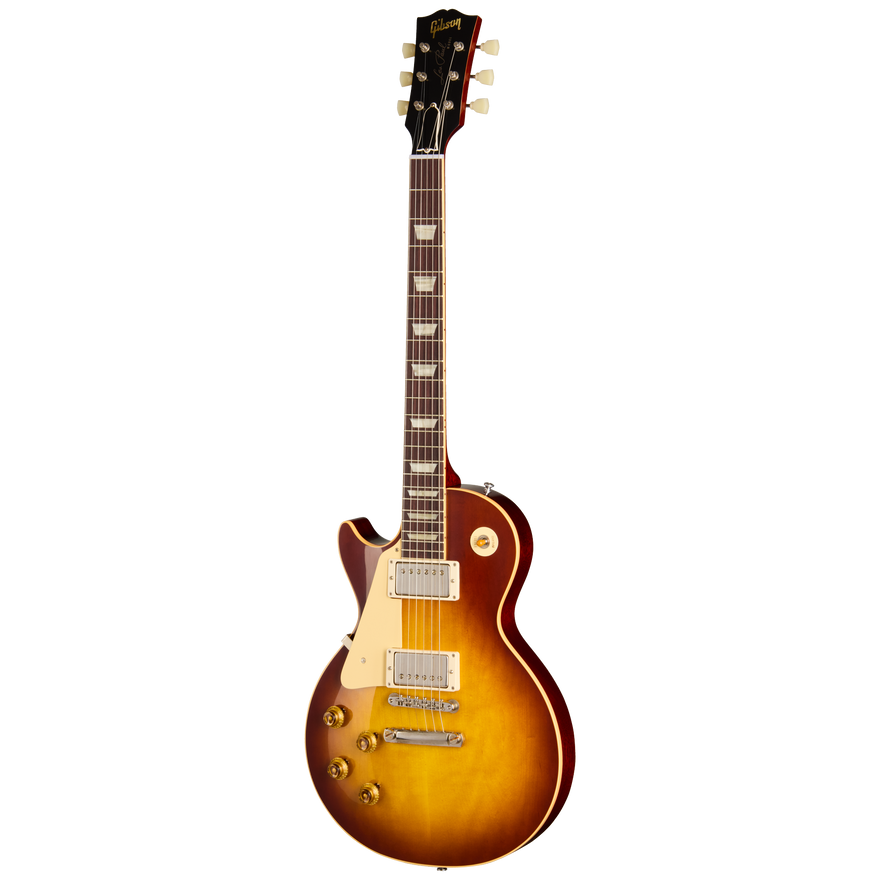 Gibson Custom 1958 Les Paul Standard Reissue, Left-Handed, VOS, Iced Tea Burst Electric Guitar Gibson Custom