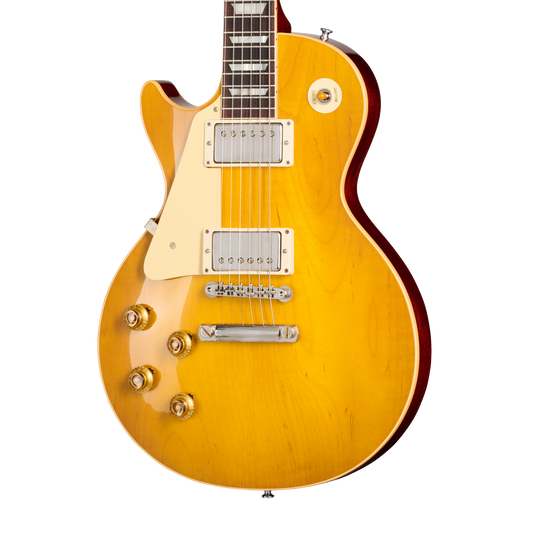 Gibson Custom 1958 Les Paul Standard Reissue, Left-Handed, VOS, Lemon Burst Electric Guitar Gibson Custom