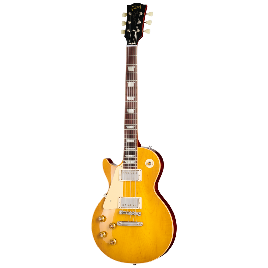 Gibson Custom 1958 Les Paul Standard Reissue, Left-Handed, VOS, Lemon Burst Electric Guitar Gibson Custom