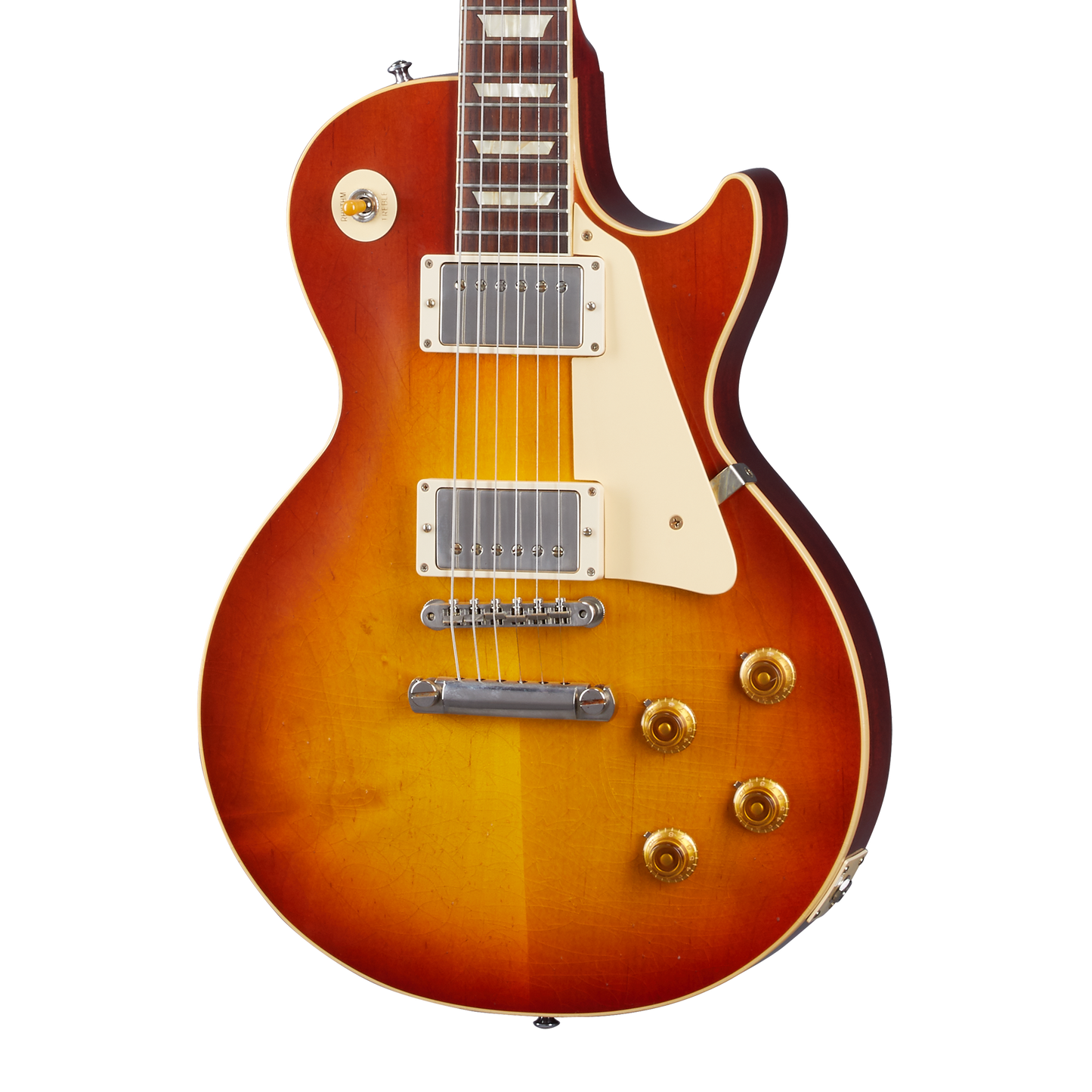 Gibson Custom 1958 Les Paul Standard Reissue, Ultra Light Aged, Washed Cherry Sunburst Electric Guitar Gibson Custom