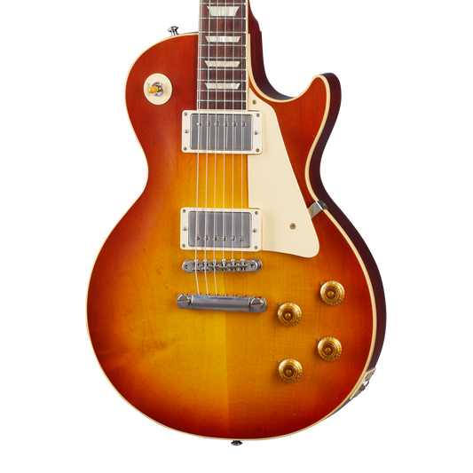Gibson Custom 1958 Les Paul Standard Reissue, Ultra Light Aged, Washed Cherry Sunburst Electric Guitar Gibson Custom
