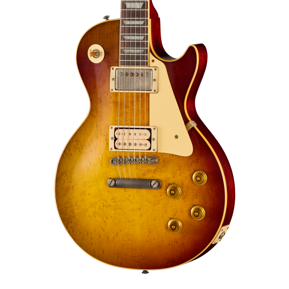 Gibson Custom LE 1959 Les Paul Standard Reissue with Birdseye Maple Top, Light Aged, Peach Tea Burst Electric Guitar Gibson Custom